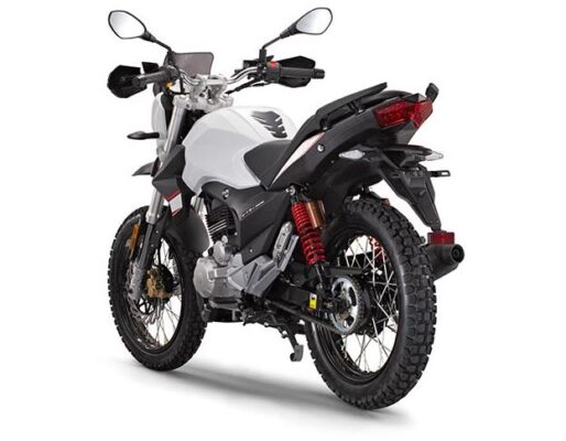 Derbi ETX Sports Bike white color side and rear view