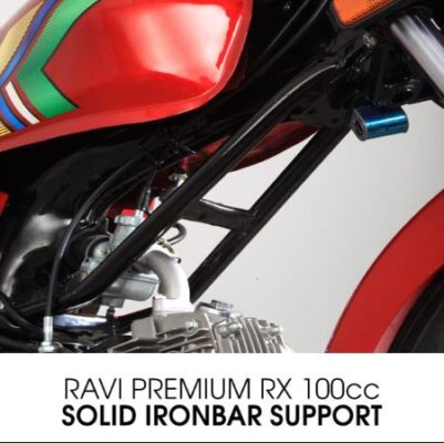 Ravi Premium RX 100cc Motorcycle solid iron bar support