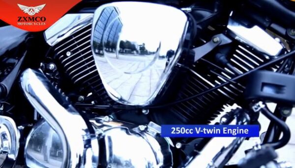 ZXMCO Monster ZX 250 D Cruiser Motorbike 250cc twin V engine