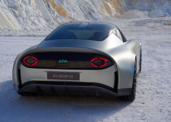 AIM Unveils EV Sport 01 car Rear view