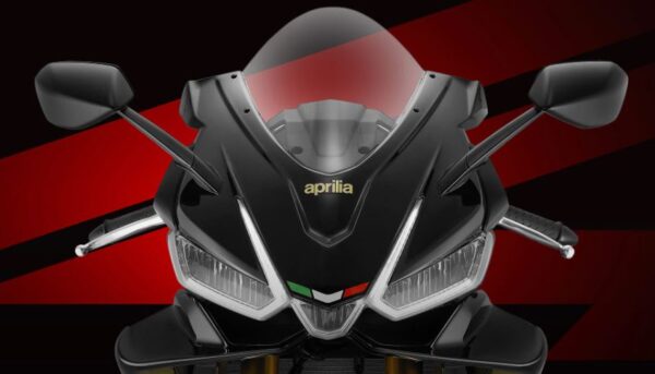Aprilia RSV4 Sports Motorcycle headlamps view
