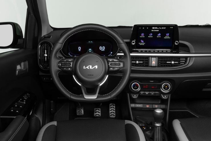 New updated Kia Picanto interior view