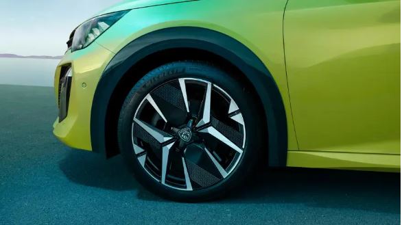 Peugeot e 208 A Stylish Facelift and Electrification wheel design view