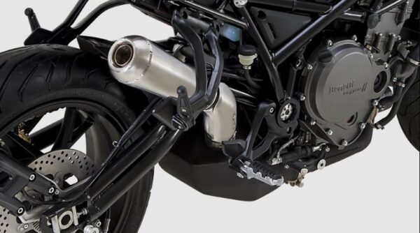 Benelli 752S Sports Motorcycle Exhaust and Frame view