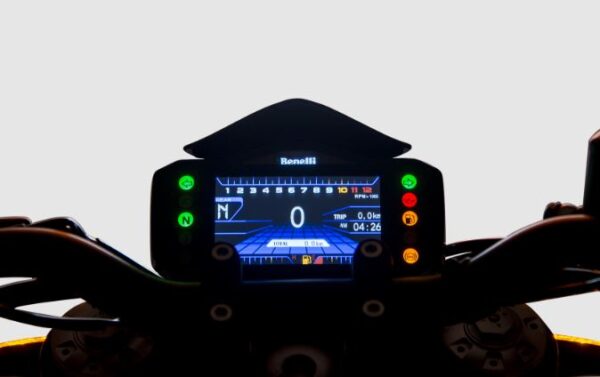 Benelli 752S Sports Motorcycle instrument cluster view