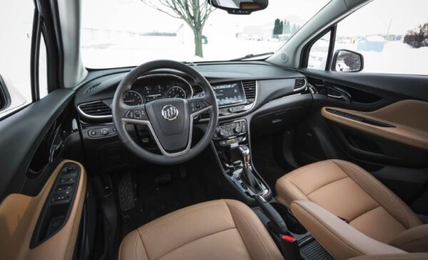 Buick Encore suv 2nd generation front cabin interior view