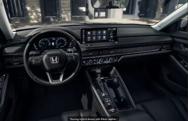 Honda Accord Hybrid sedan 11th gen front cabin interior view full