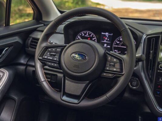 Subaru Crosstrek SUV 3rd Generation steering wheel close view