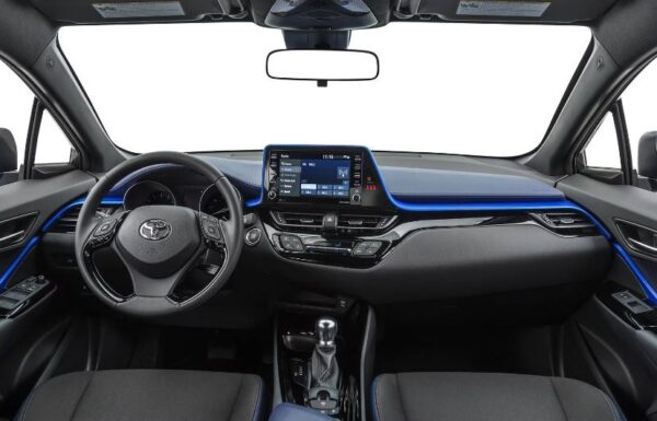 Toyota CHR SUV 1st Generation front cabin interior view