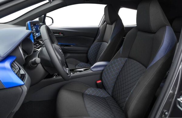 Toyota CHR SUV 1st Generation front seats view