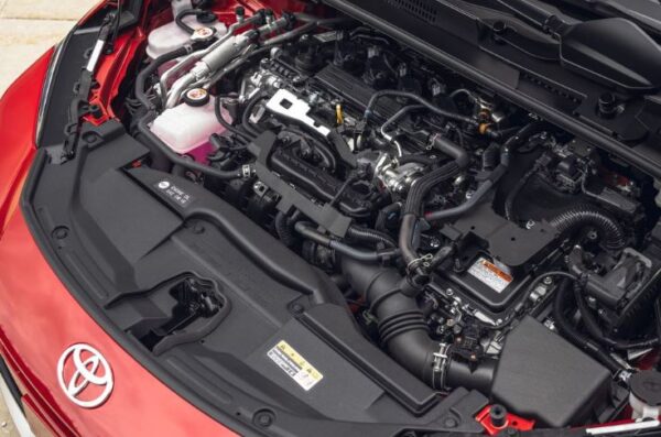 Toyota Prius Prime Sedan 3rd generation engine view