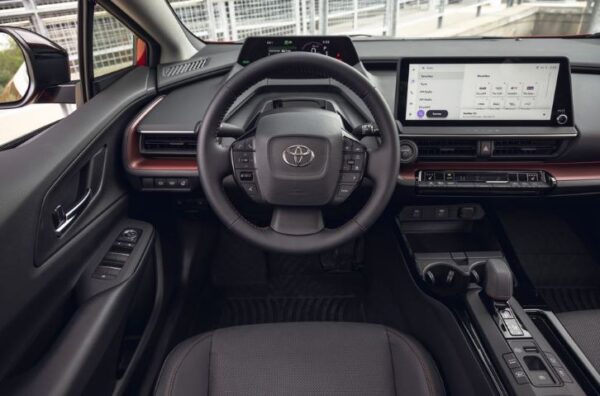 Toyota Prius Prime Sedan 3rd generation front cabin interior features
