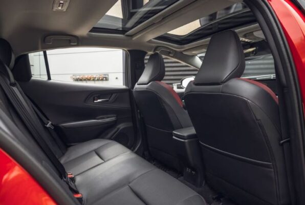Toyota Prius Prime Sedan 3rd generation rear cabin view