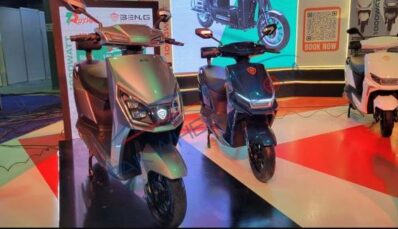 Benling E Scooty and E Bike shown by crown