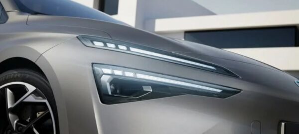 GAC Aion X Max electric sedan front headlamp design view