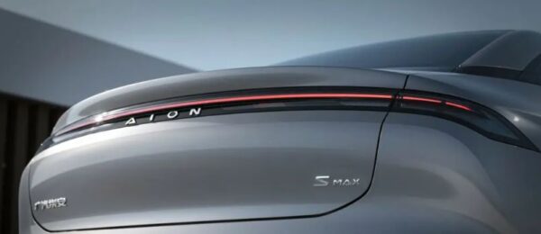 GAC Aion X Max electric sedan rear tail lights design view