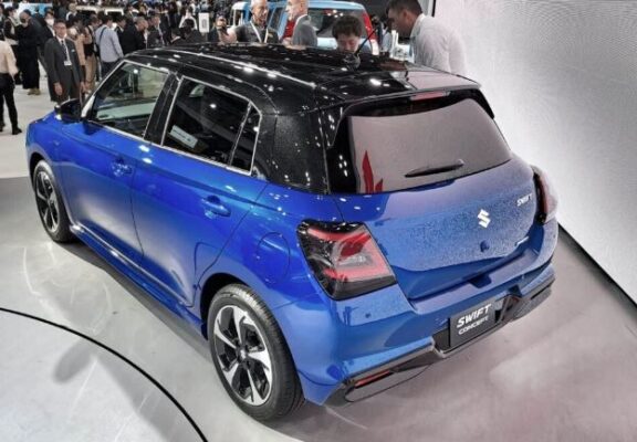 Suzuki Unveils New Swift at Japan Mobility Show full rear view
