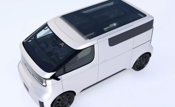 Toyota's Kayoibako A Multi Purpose Van view from upside