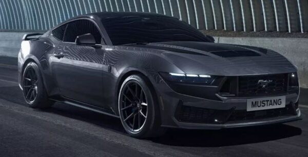 Ford's Iconic Mustang Black horse with V8 full view