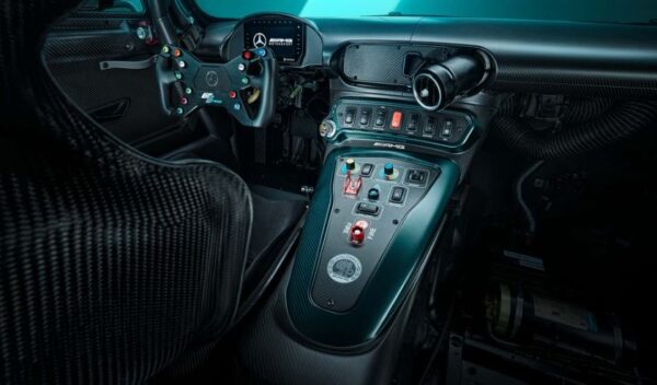 Mercedes AMG's Track Focused GT2 Pro Car front cabin interior view