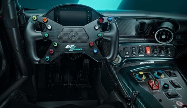 Mercedes AMG's Track Focused GT2 Pro Car steering wheel design