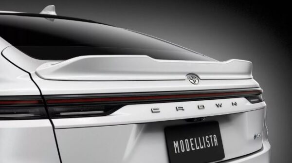 Modellista Adds Sporty Style to Toyota Crown Sedan Rear tail lights view