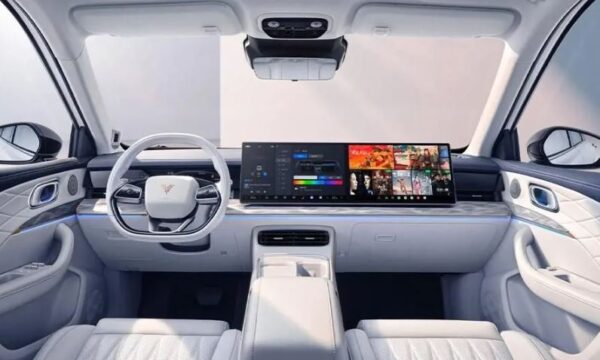 Neta L SUV innovative electric suv front cabin interior view