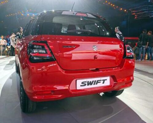 Maruti Suzuki Swift 2024 india rear view