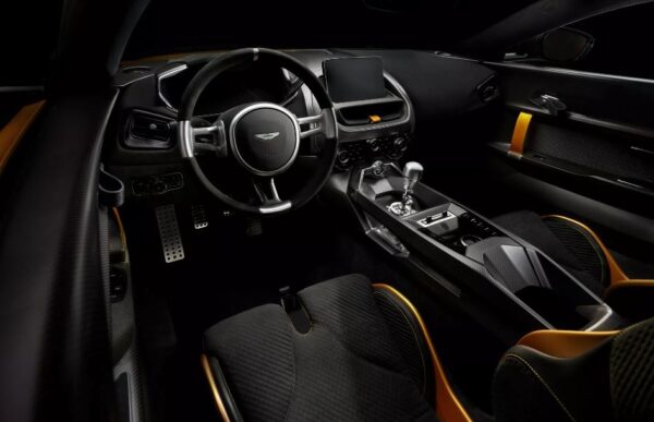 Aston Martin Valiant Track Focused Supercar Built for Speed and Precision front cabin interior view