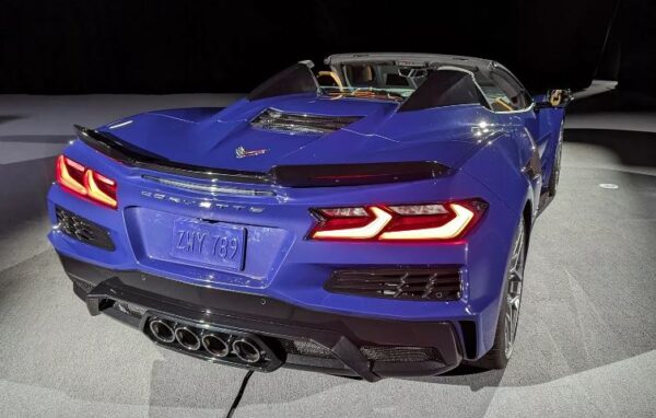 Corvette ZR1 Ultimate V8 Supercar with 1,064 HP full rear view