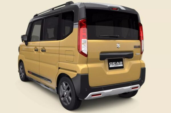 Suzuki Spacia Gear Redesigned Kei Car with Advanced Features & Rugged Styling rear view