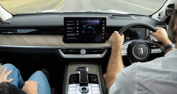 GWM Tank 500 PHEV front cabin interior view