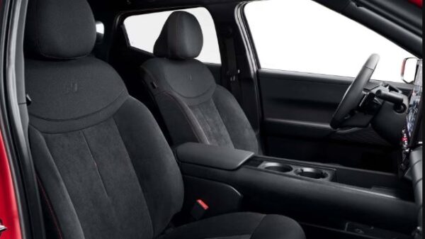 Hyundai Ioniq 3 electric front seats view