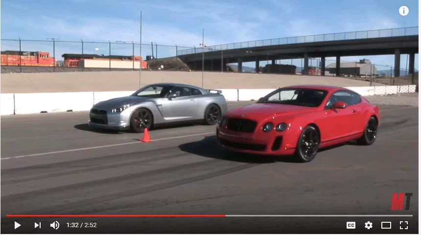 Bently vs Nissan GTR