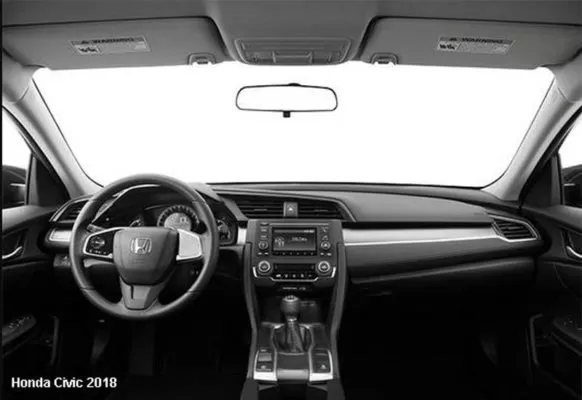 Honda-civic-2018-steering-and-transmission