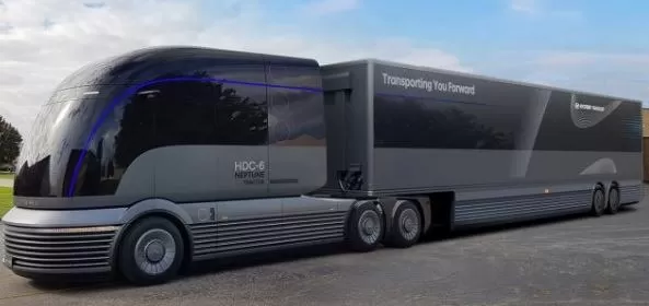 Autonomous zero emission truck future of Hyundai