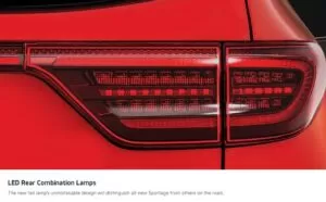 KIA Sportage SUV 4th Generation Rear LED Tail lamps