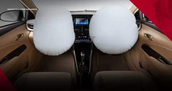 2020 Toyota Yaris safety with dual airbags