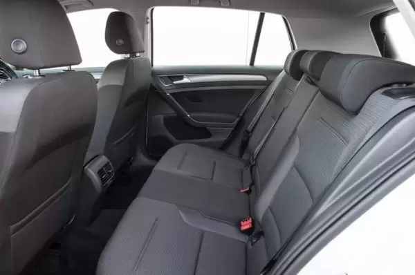 2020 Volkswagen E-Golf Rear Seats and Cabin View