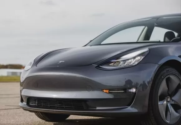 2020 Tesla Model 3 front close view