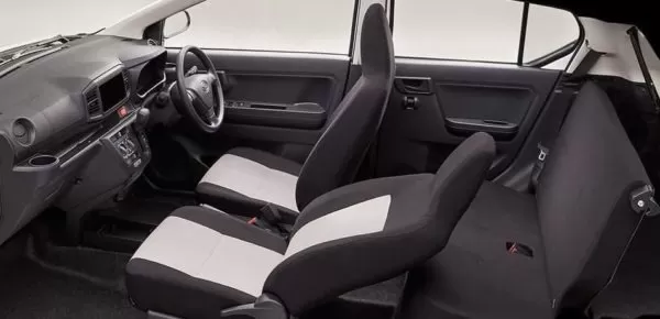 8th Generation Daihatus Mira interior cabin full view
