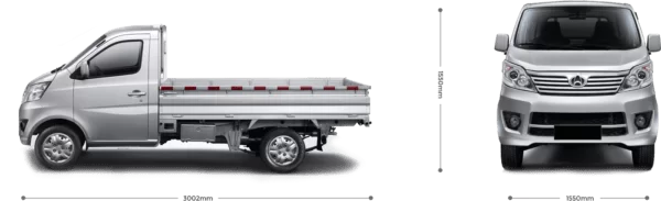 Changan M9 Pickup Truck exterior dimensions