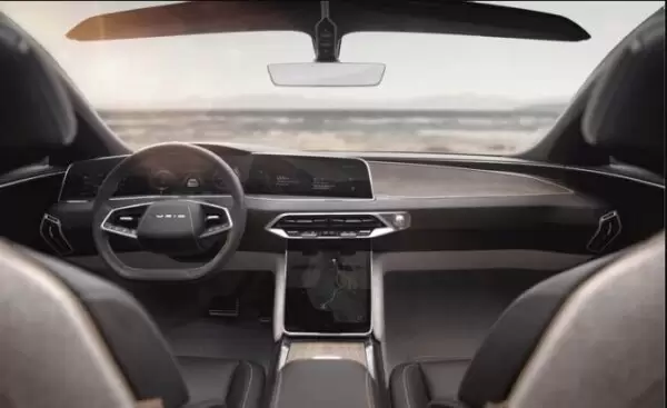 Lucid Air All Electric vehicle interior view