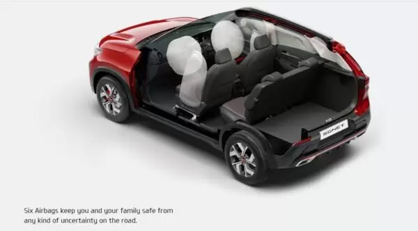 1st Generation Kia sonet have six airbags