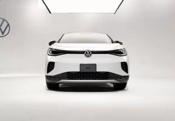 1st Generation volkswagen id4 white SUV front view