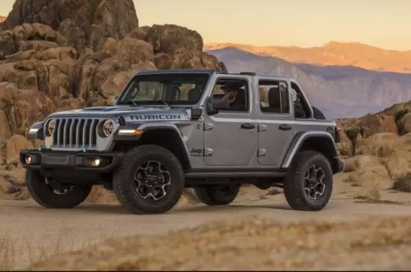 4th Generation Jeep Wrangler front side view