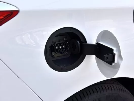 1st Generation BYD Song Max PHEV white charging point