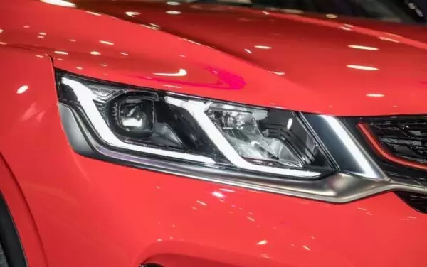 1st Generation Proton X50 SUV headlamps close view