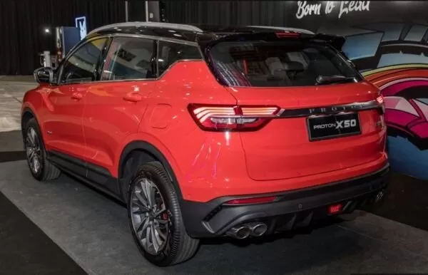 1st Generation Proton X50 SUV side rear view