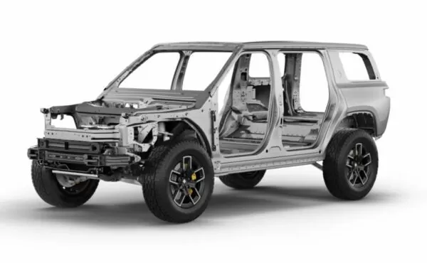 1st Generation Rivian R1S electric SUV body structure